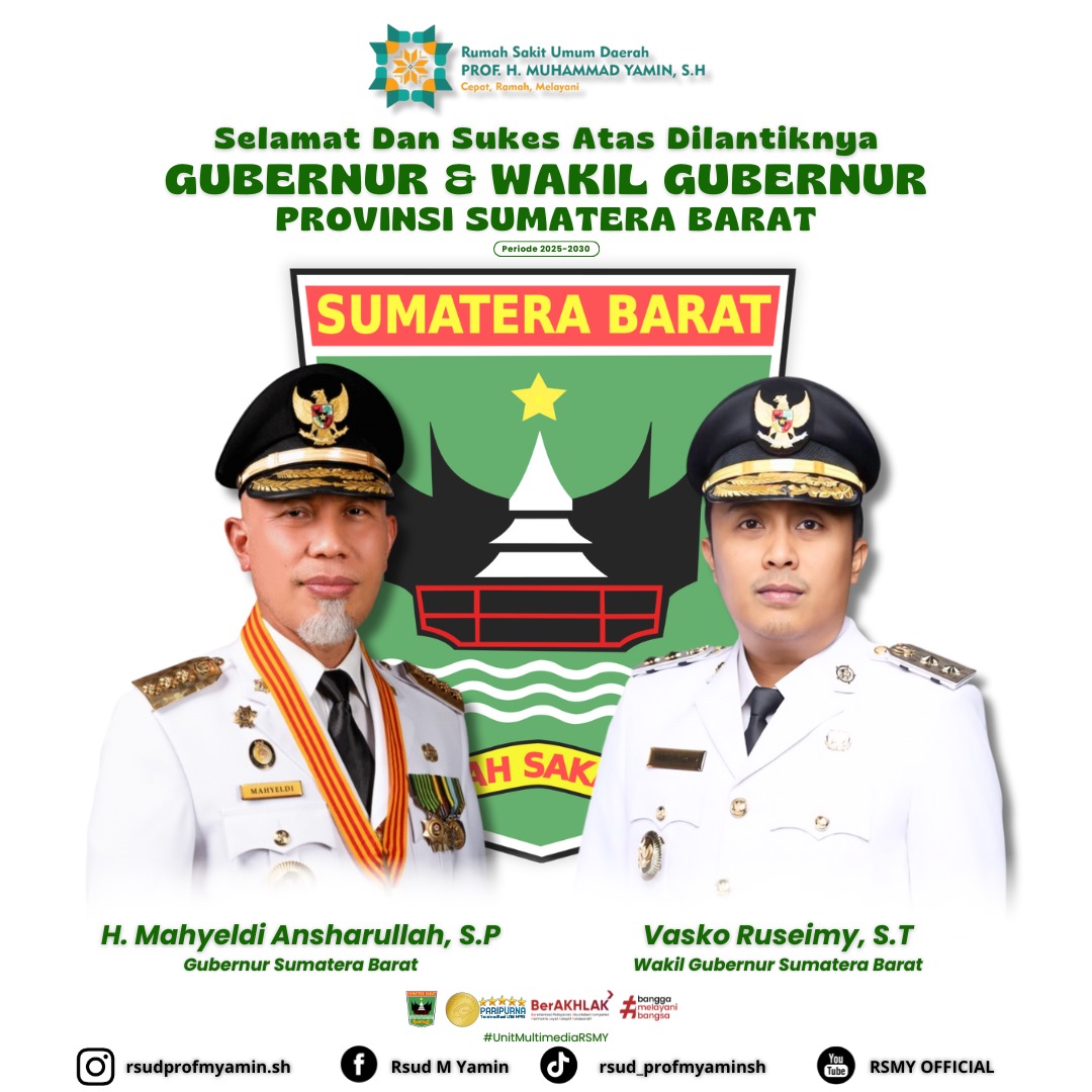 Selamat Dan Sukses Atas Dilantiknya Gubernur & Wakil Gubernur Provinsi Sumatera Barat