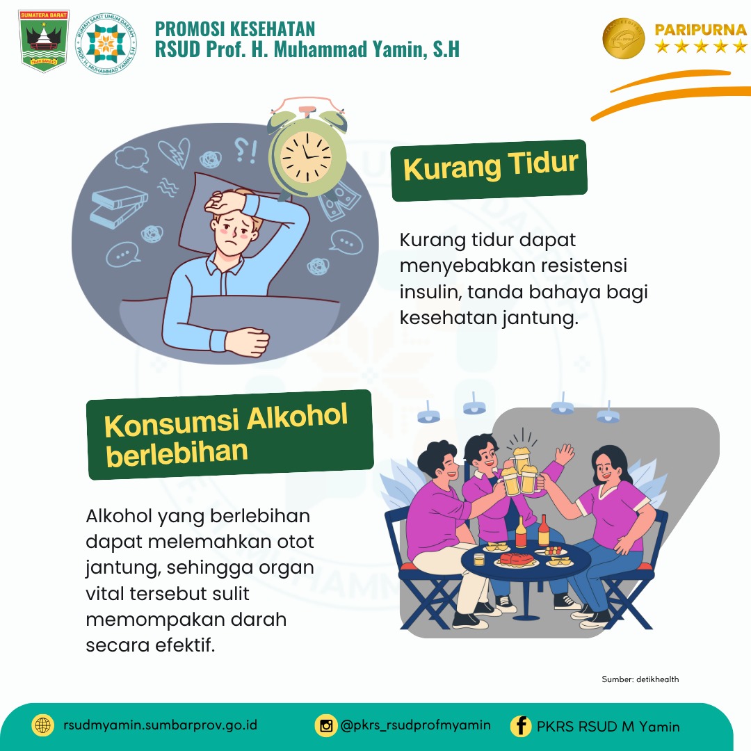 Kurang Tidur dan Konsumsi Alkohol Berlebihan