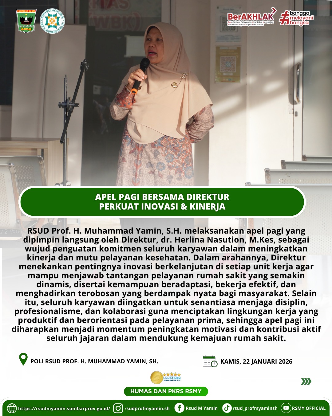 Apel Pagi RSUD Prof H