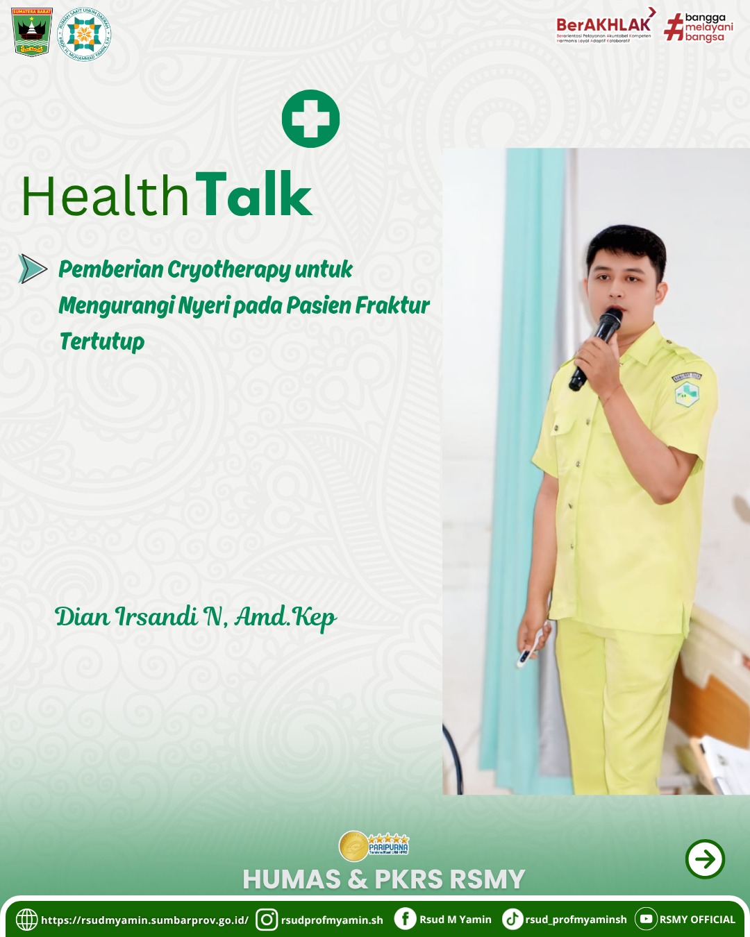 Penyuluhan kesehatan dengan tema materi :