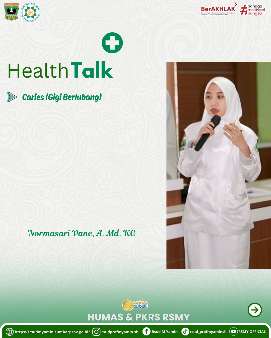 Penyuluhan Kesehatan Dengan Tema :   Caries (Gigi Berlubang)