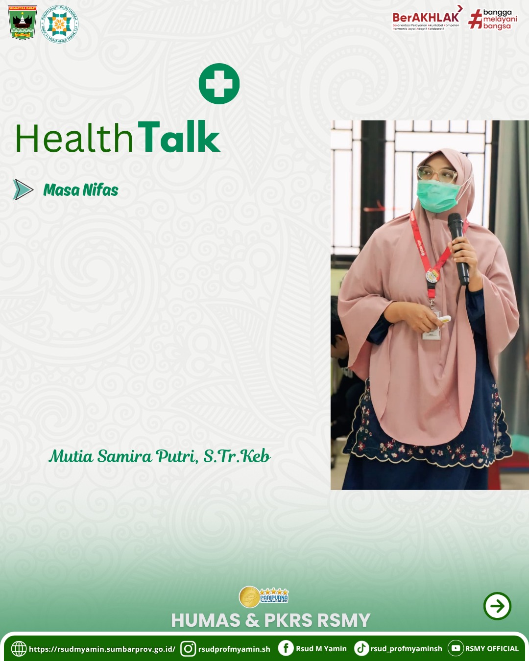 Penyuluhan Kesehatan Dengan Tema :  Masa Nifas.